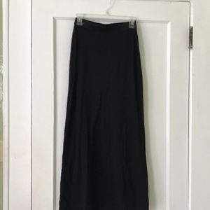 Express black cotton maxi skirt